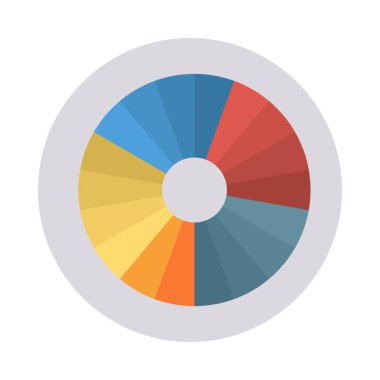 Web tasarım için renk simgesi. Vektör çizim 