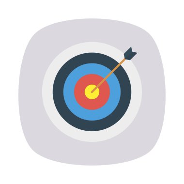 hedef hedef başarı vektör çizim 
