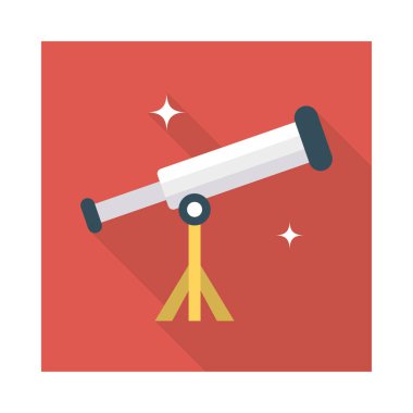 Teleskop boyut vektör dürbün görünüm 