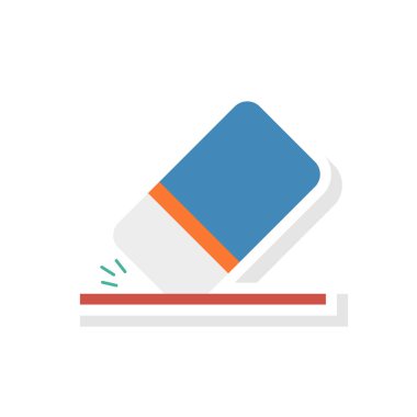 silgi kauçuk kaldır vektör çizim 