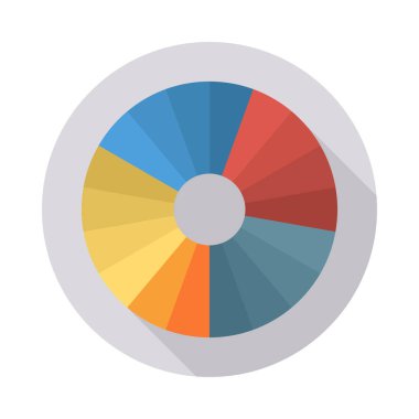 Web tasarım için renk simgesi. Vektör çizim 