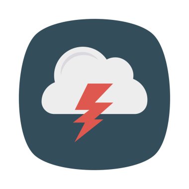 gök gürültüsü fırtına bulutu vektör çizim 