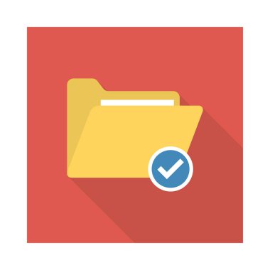 Dizin klasör onay vektör çizim 