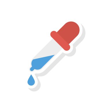 Damlalık seçici renk vektör çizim 