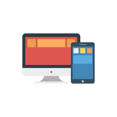 Web tasarım için renk simgesi. Vektör çizim 