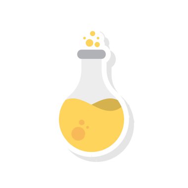 deney şişesi laboratuvar vektör çizim 