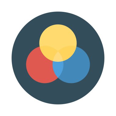 Web tasarım için renk simgesi. Vektör çizim 