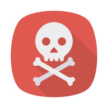 kafatası tehlike kemiklerin illüstrasyon vektör 