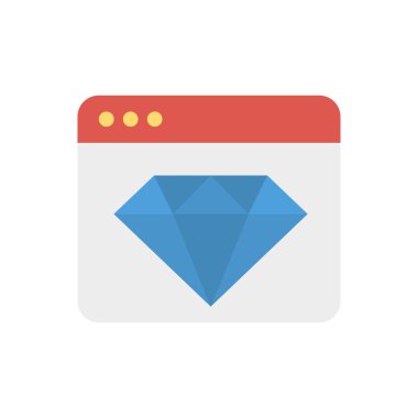 Web tasarım için renk simgesi. Vektör çizim 