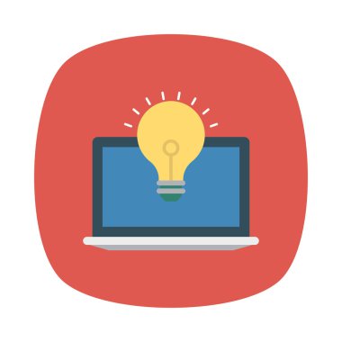 yaratıcı bir fikir lamba vektör çizim 