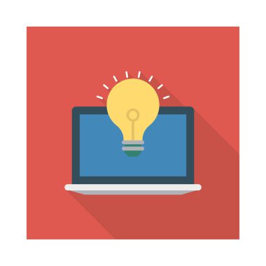 yaratıcı bir fikir lamba vektör çizim 