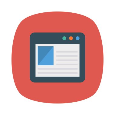 Internet pencere online vektör çizim 