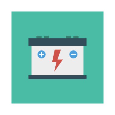 batarya akü şarj vektör çizim 