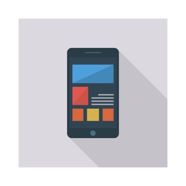 hareket eden telefon tarayıcı vektör çizim 