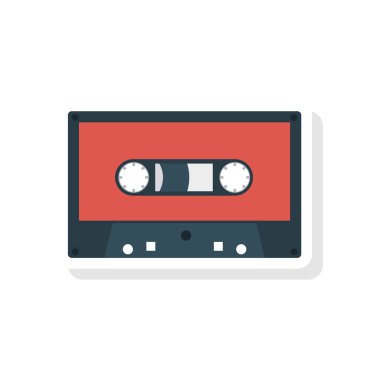 Kaset kaset müzik vektör çizim 
