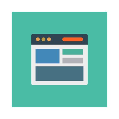 Web tasarım için renk simgesi. Vektör çizim 