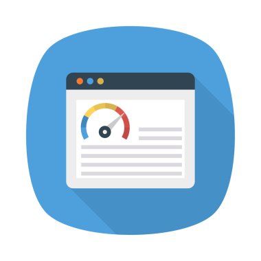 Internet hızı tarayıcı performans vektör çizim 