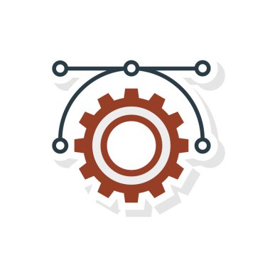 Bezier eğrisi ayarı vektör çizim 