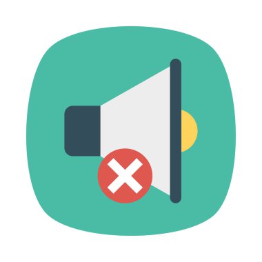 Dur Megafon vektör çizim silmek 