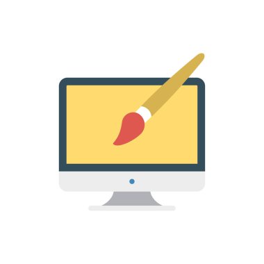 Web tasarım için renk simgesi. Vektör çizim 