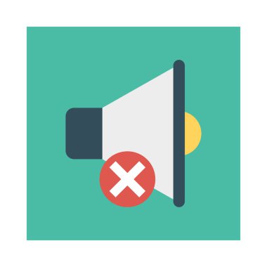 Dur Megafon vektör çizim silmek 