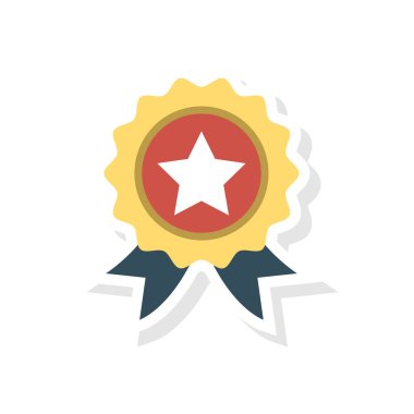 rozet madalya ödülü vektör çizim 