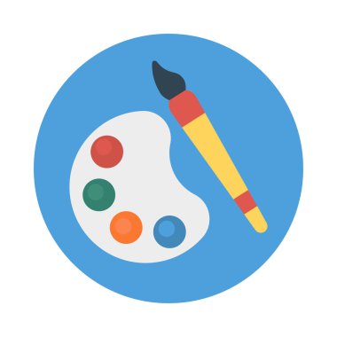 Web tasarım için renk simgesi. Vektör çizim 