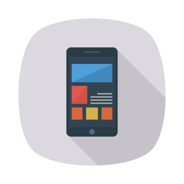 hareket eden telefon tarayıcı vektör çizim 