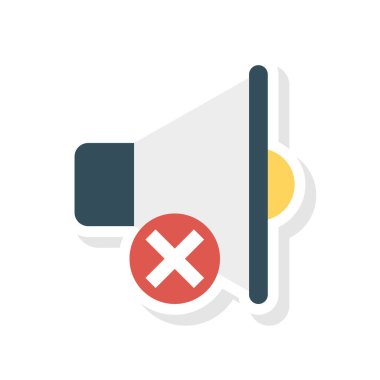 Dur Megafon vektör çizim silmek 