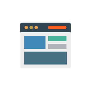 Web tasarım için renk simgesi. Vektör çizim 