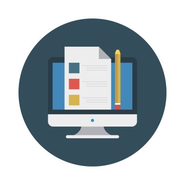 Web tasarım için renk simgesi. Vektör çizim 