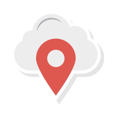 konumu PIN vektör çizim Haritası 