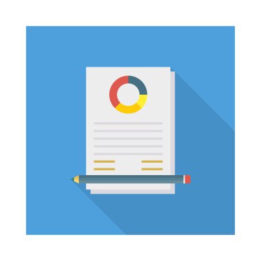 rapor sayfası belge vektör çizim 