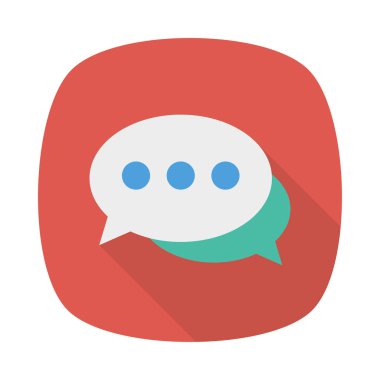 konuşma iletişim iletiyi vektör çizim 