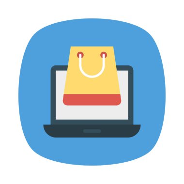 alışveriş çantası E ticaret vektör çizim 