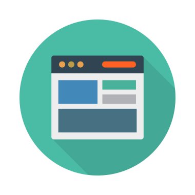 Web tasarım için renk simgesi. Vektör çizim 