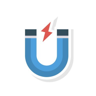 Mıknatıs çekmek güç vektör çizim 