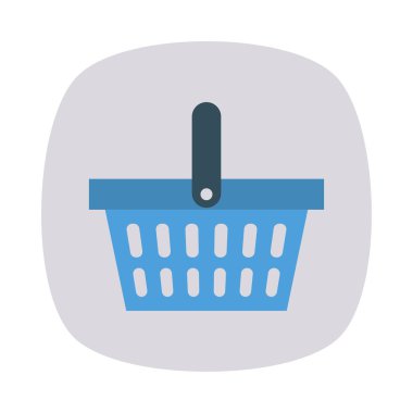 sepet arabası sepeti vektör çizim 