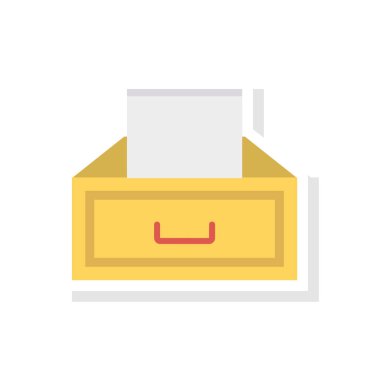 Arşiv çekmece kabine vektör çizim 