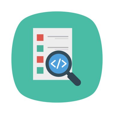 komut dosyası kodlama arama vektör çizim 