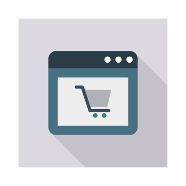 E ticaret online vektör çizim alışveriş 