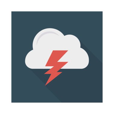 gök gürültüsü fırtına bulutu vektör çizim 