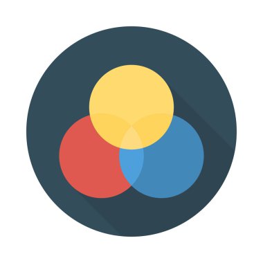 Web tasarım için renk simgesi. Vektör çizim 