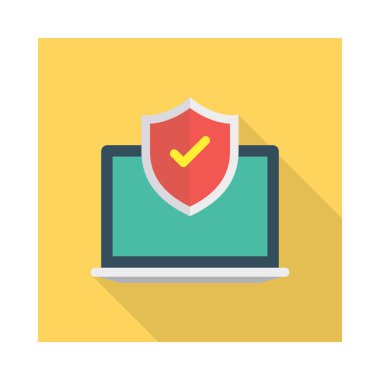 güvenli kalkan koruma vektör çizim 