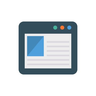 Web tasarım için renk simgesi. Vektör çizim 