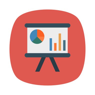 Sunuyu grafik pasta vektör çizim 