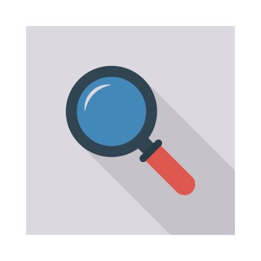 Arama büyüteç cam vektör çizim 