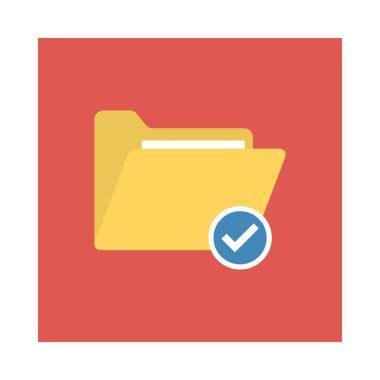 Dizin klasör onay vektör çizim 