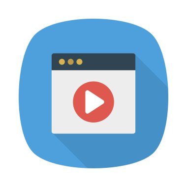 video web sayfası tarayıcı vektör çizim 