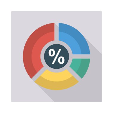 grafik grafik yüzde vektör çizim 